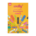 Welly Bravery Badge Value Pack | Adhesive Flexible Fabric Bandages | Assorted Shapes and Patterns for Minor Cuts, Scrapes, and W