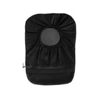 Spoonie Threads Black Elastic Ostomy Bag Cover | Fashionable & Adjustable Colostomy Stoma Ileostomy Pouches | Black, Size 5x8 (S