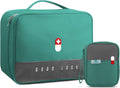 MIJILIX Travel Medicine Bag,First Aid Medical Pouch, Medical Supplies Organizer Bag, Portable Kit for Traveling, Car, Home, Camp
