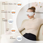 LAOBEN Eye Massager with Light-Blocking Design, 2025 Upgraded Eye Massager with Heat, 5 Modes & 180?Folding Design, Sleep Gift f