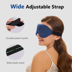 ALASKA BEAR 100% Blackout Sleep Mask Most Comfortable Contoured Eye Cups and Nose Covering for Women Men, 3D Pillowy Soft Light