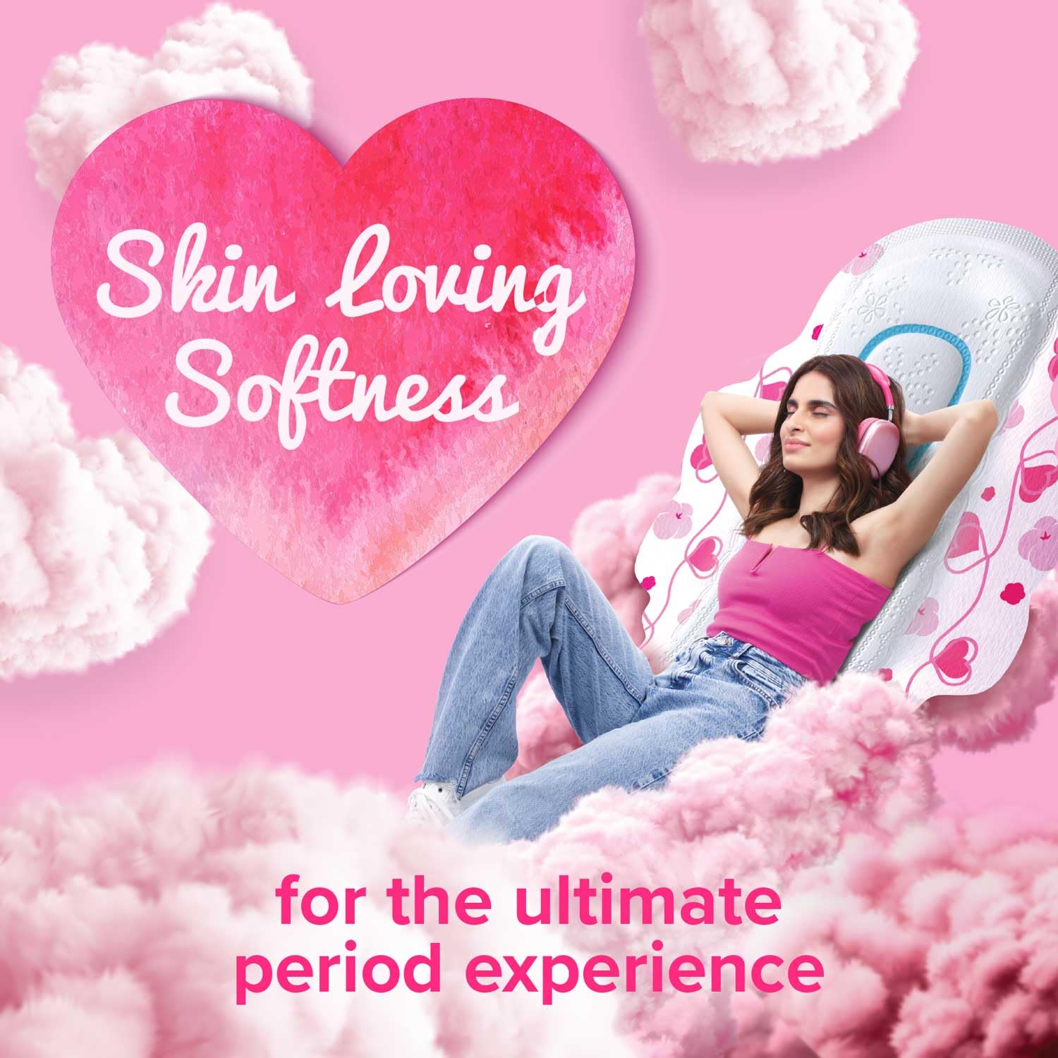 Whisper Ultra Soft Sanitary Pads - 50 Pieces (XL)