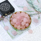 Tumbled Polished Natural Rose Quartz Stones, Crystals and Healing Stones Quartz Bulk for Wicca, Reiki, Healing Energy, Chakra St