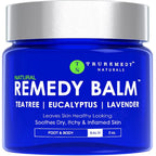 Truremedy Naturals Remedy Balm with Tea Tree Oil, 2 oz - Soothing Moisturizer for Rough Areas - Nourishing Foot and Body Balm wi