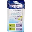 Apex 7-Day AM/PM Detach N Go Pill Organizer, Purple & Green, 1 ea