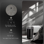 PUPILGO Black Waterless Essential Oil Diffuser Portable Aromatherapy Nebulizer Cordless Mini Scent Machine 20ml Capacity Quiet 3