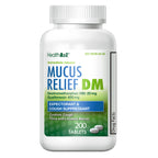 HealthA2Z Mucus Relief DM | Dextromethorphan HBr 20mg | Guaifenesin 400mg | Cough, Immediate Release, Uncoated (200 Count (Pak o