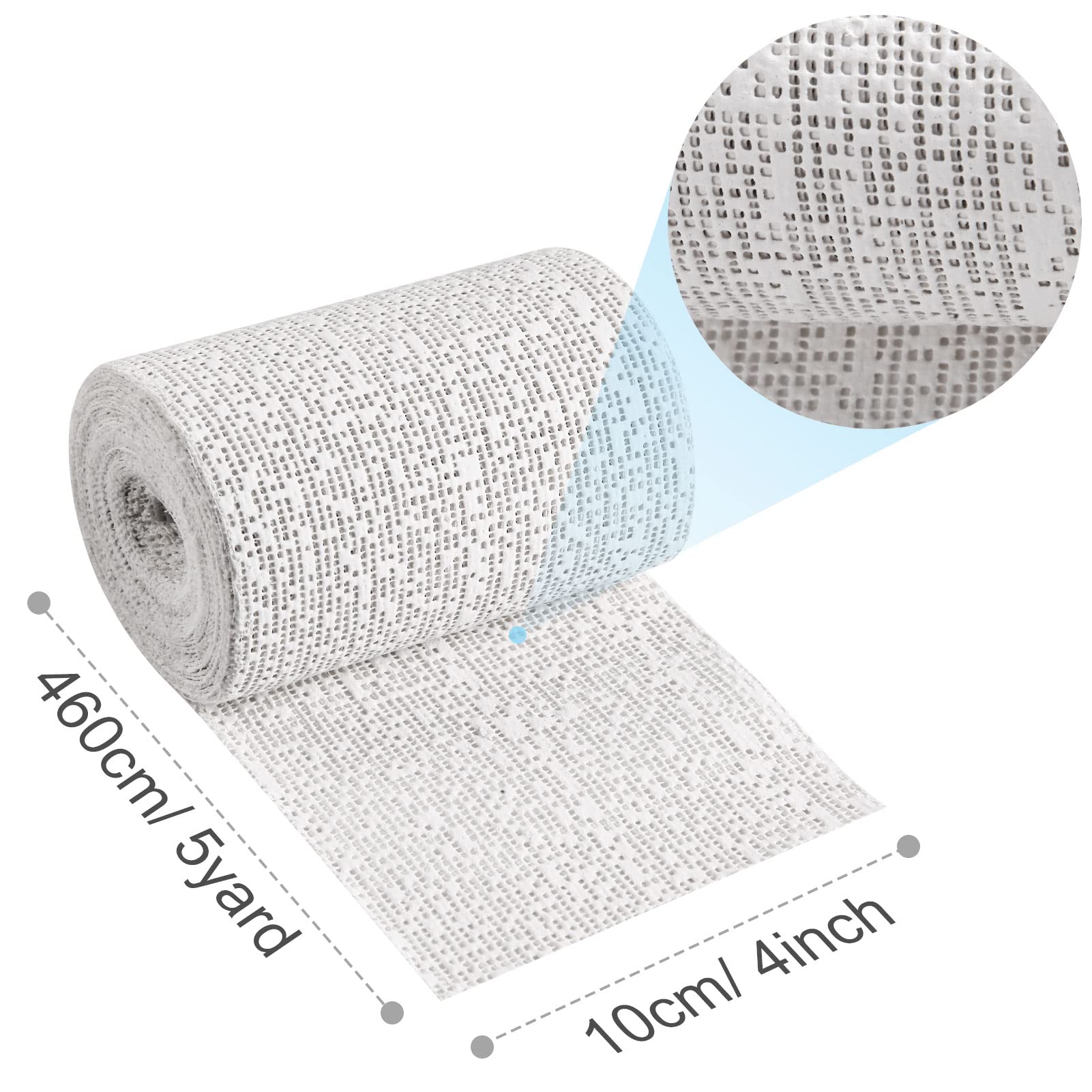 45ft - 211ft Plaster Cloth Rolls White Gauze Strips Wrap Bandages for Craft Belly Cast Mask Making Body Molds Scenery Art(4inch