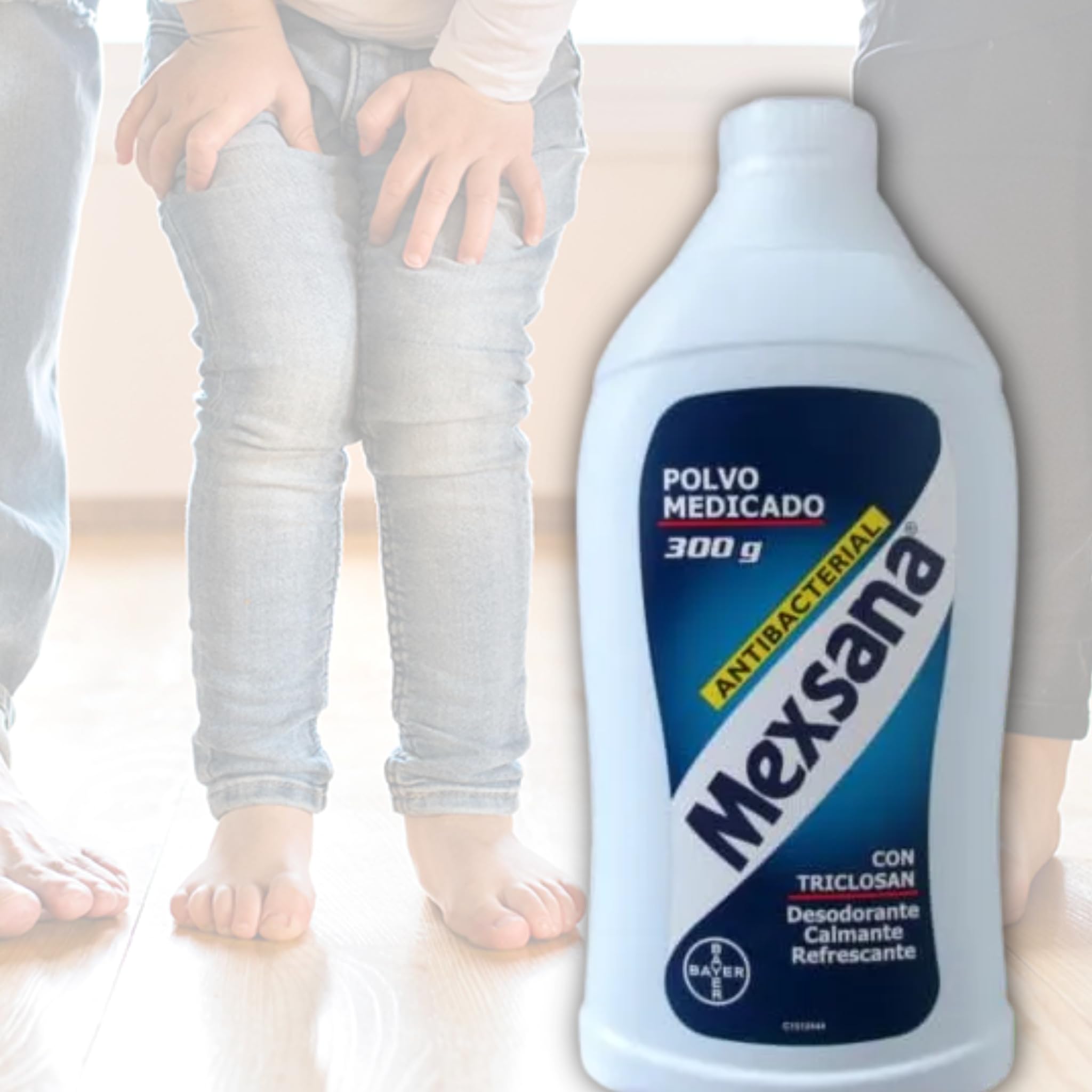 DECA EXPERTS Polvo Mexsana para pies por 300g, Ayuda a Refrescar y Absorber Sudor -Mexsana Foot Powder - Traditional Relief for