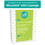 Wellness Basics - Mini Nicotine Lozenge (2mg - 135 Count) Stop Smoking Aid - Reduces Withdrawal Symptoms - Mint Flavor (Pack of