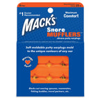 Macks Snore Mufflers Silicone Putty Earplugs, 6 Pairs (Pack of 2)