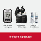 Accu-Chek Guide Me Glucose Monitor Kit for Diabetic Blood Sugar Testing: Guide Me Meter, 200 Guide Test Strips, and Control Solu