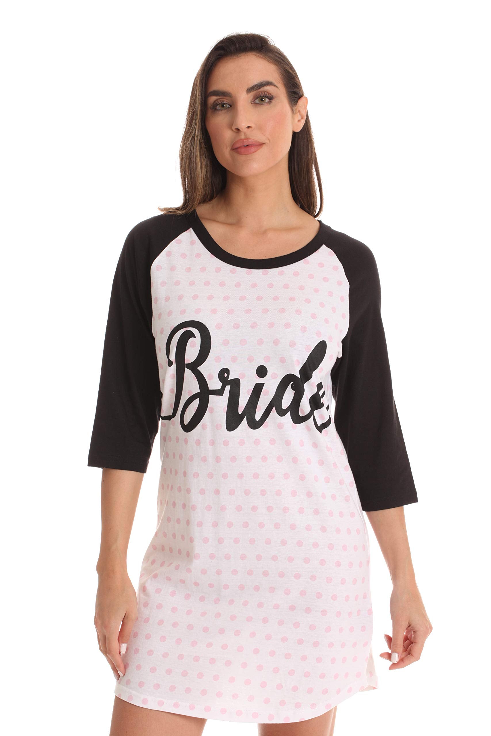 Just Love Bridal Party Sleep Shirt with Sleep Mask 6786-259-L