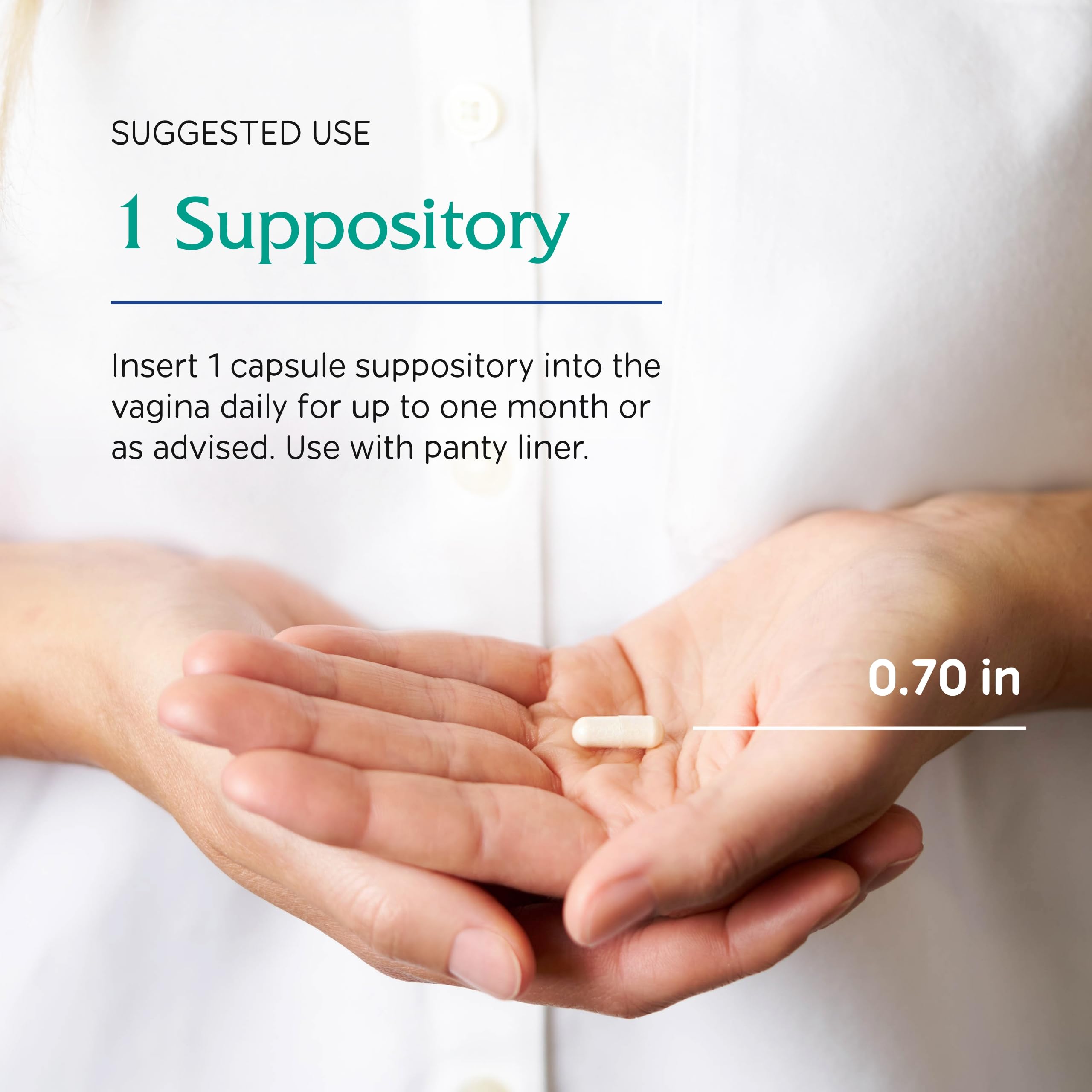 Vitanica V-Probiotics - Probiotics for Women - Vaginal Suppositories with Lactobacillus Rhamnosus, Gasseri & More - Womens Heal