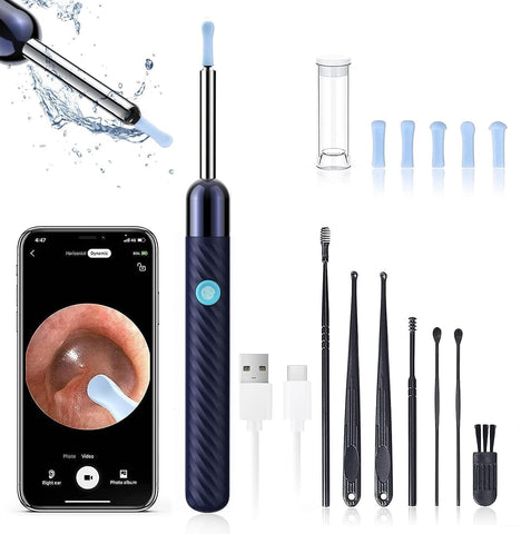 Ear Wax Removal - Earwax Remover Tool with 7 Pcs Ear Set - Ear Cleaner with Camera - Earwax Removal Kit with Light - Ear Camera 