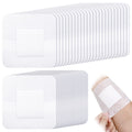 Nuanchu 50 Pieces Island Dressing Bordered Gauze Wound Care Bandage with Adhesive Border Wound Bandage Pads Waterproof Breathabl
