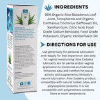 Aloe Cadabra Natural Water Based Personal Lubricant and Vaginal Moisturizer, Organic Aloe Lube for Men, Women and Couples, Non-S