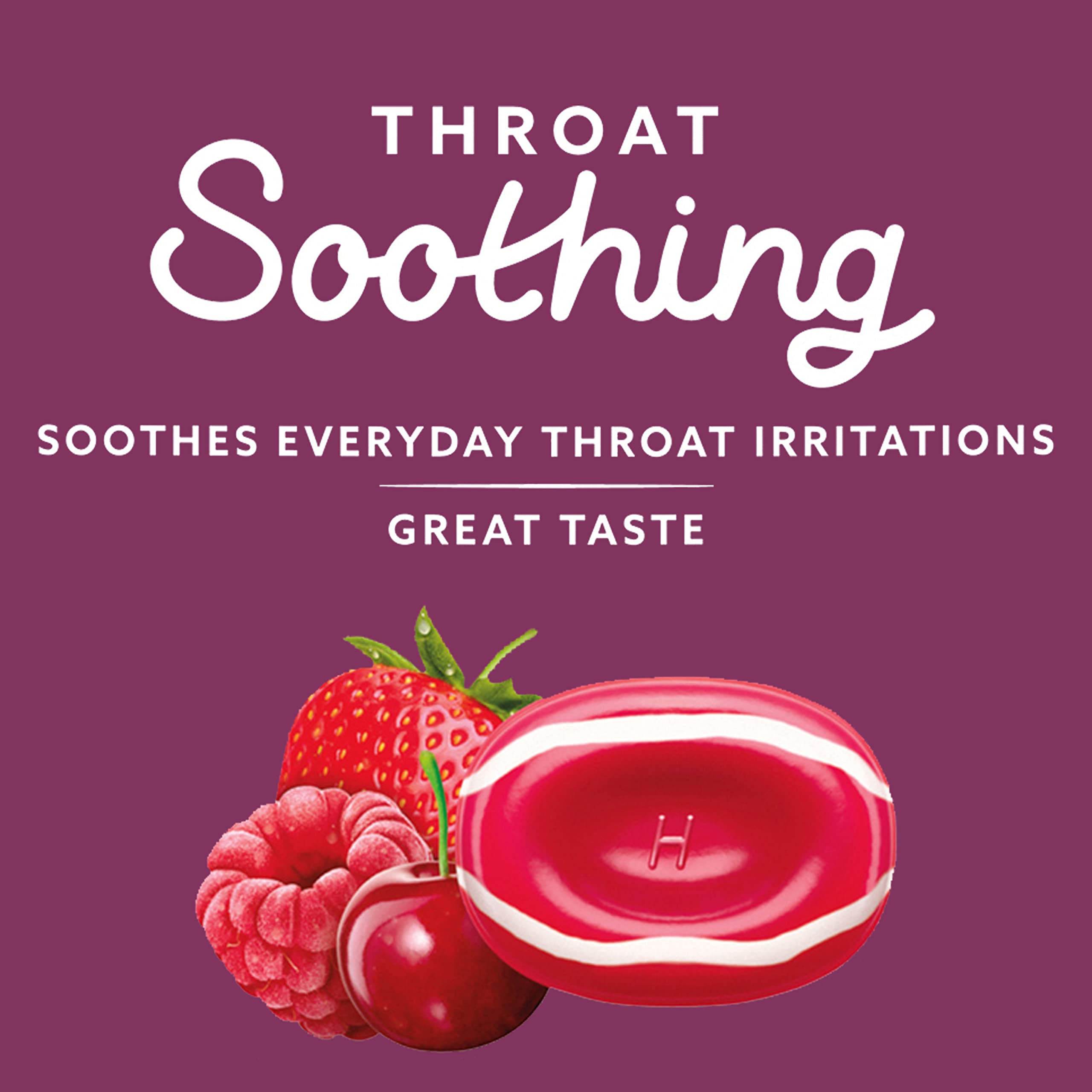 HALLS Throat Soothing (Previously HALLS Breezers) Cool Berry Throat Drops, 12 Bags of 25 Drops (300 Total Drops)