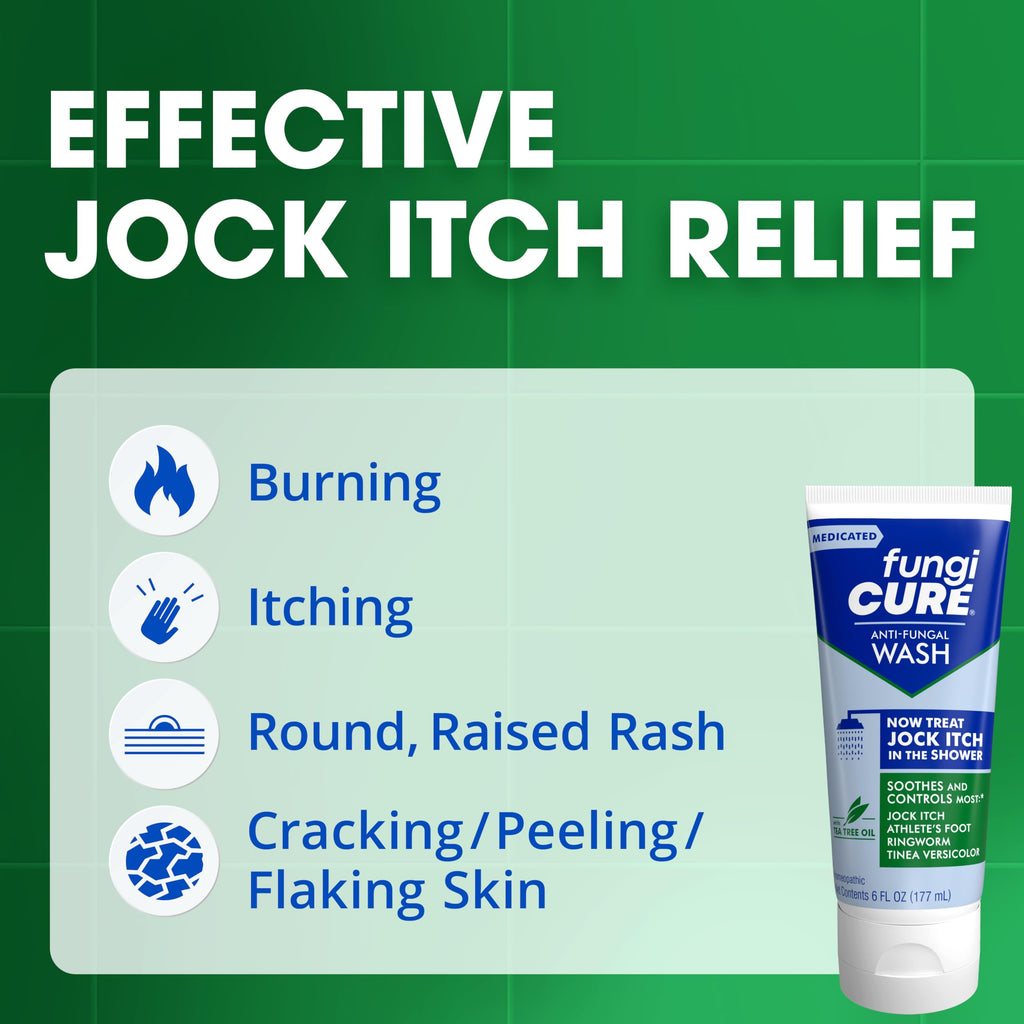 FUNGICURE Medicated Anti-Fungal Jock Itch Wash, 6 Fl Oz