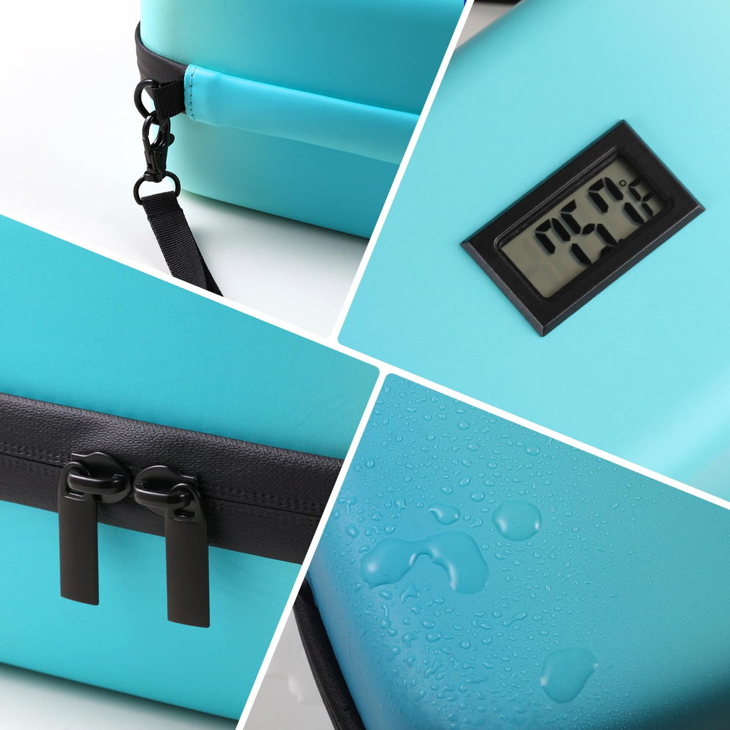 HLANBABYAMZ Insulin Cooler Travel Case TSA Approved, Refrigerated Medicine Travel Case with Temperature Display, Diabetes Travel