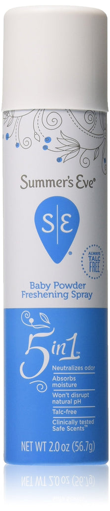 Summer's EVE Feminine Deodorant Spray-Baby Powder-2 oz (Pack of 3)