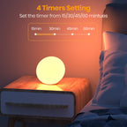 LASTAR Sun Lamp, 10,000 Lux Sunlight Lamp with 4 Color Temperatures & 5 Brightness & 1H Timer, 12 RGB Colors Touch Control with