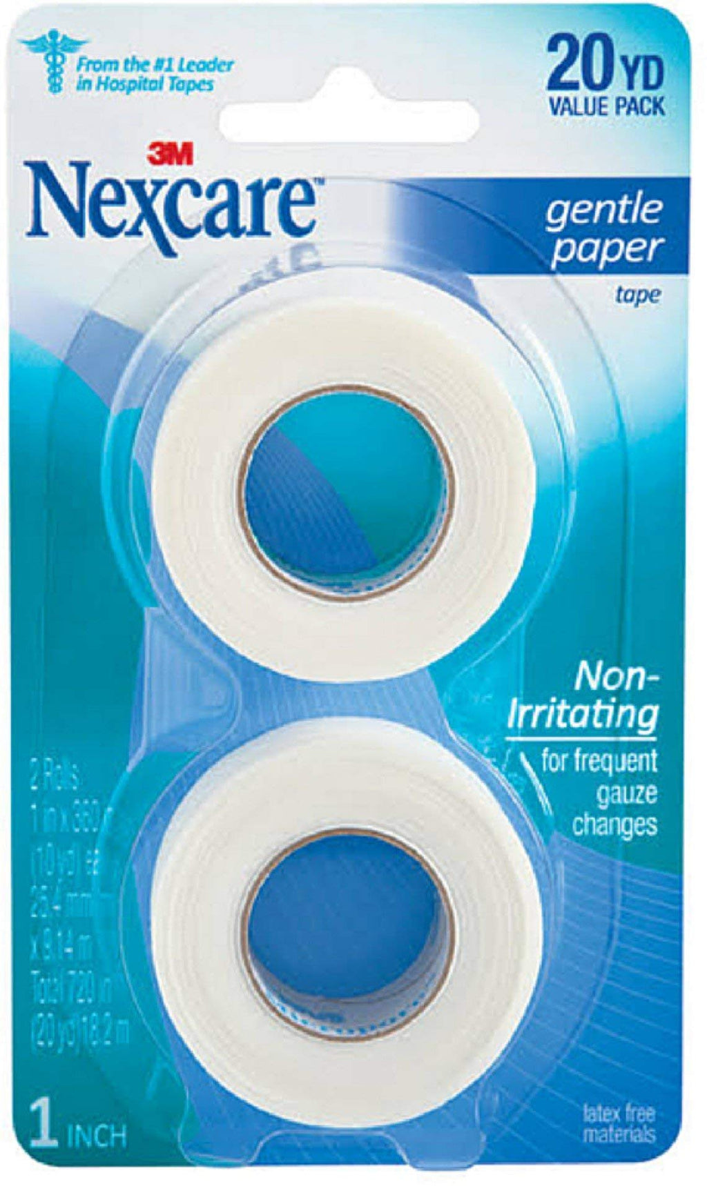 Nexcare Gentle Paper Tape 1 Inch X 10 Yards, 2 ea (Pack of 5)