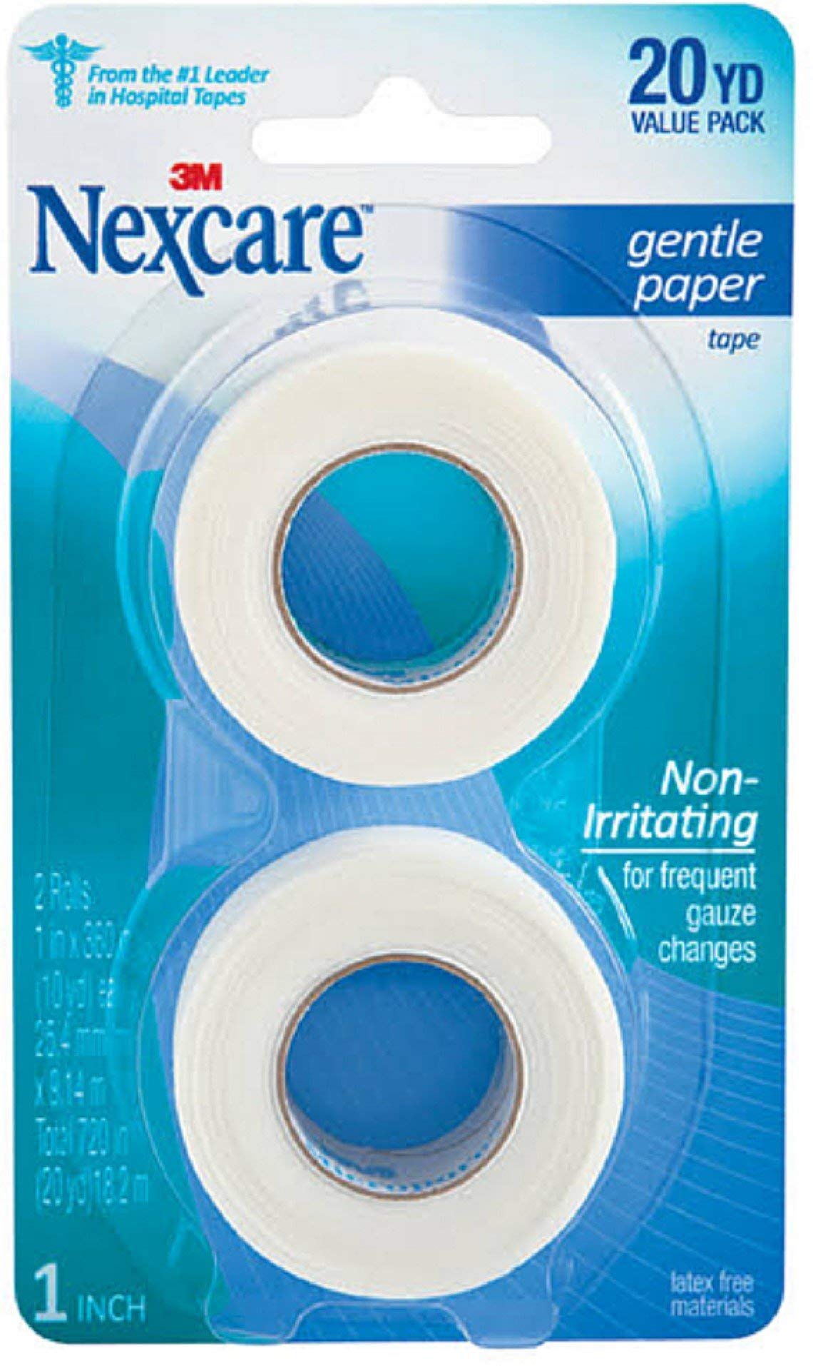 Nexcare Gentle Paper Tape 1 Inch X 10 Yards, 2 ea (Pack of 5)