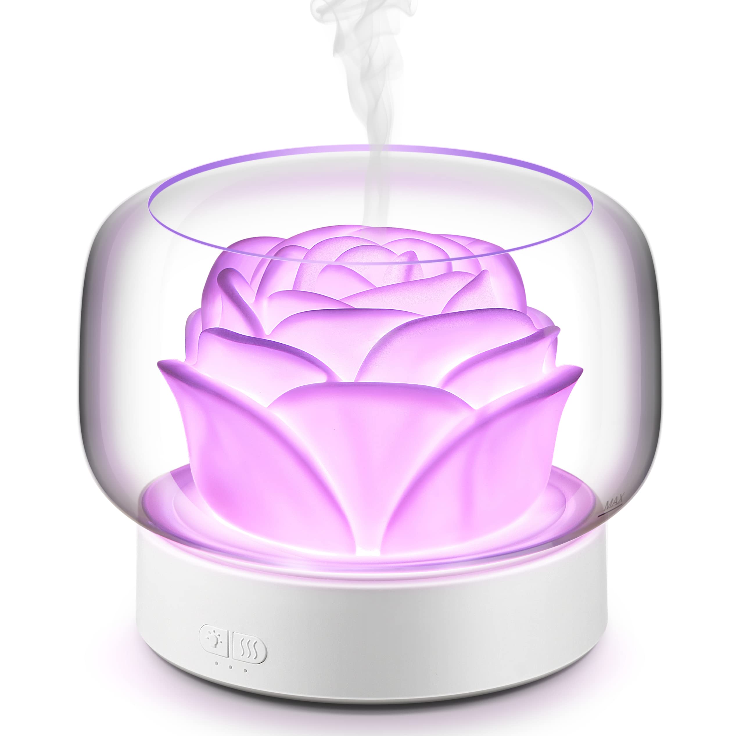 Diffusers for Essential Oils Large Room: SEVEYEE 500ml Aromatherapy Diffuser for Home Bedroom - Big Capacity Running 24 Hours Wa