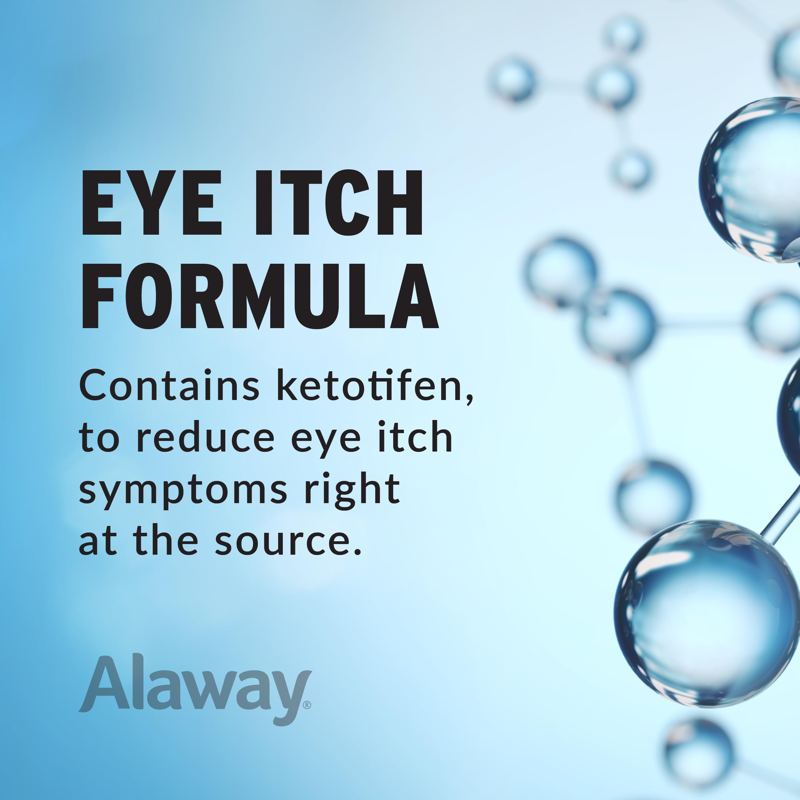 Alaway Antihistamine Eye Drops, Allergy Relief from Itchy Eyes, Works in Minutes, Provides Relief for up to 12 Hours, Clinically