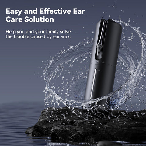 Ear Wax Removal Electric Ear Irrigation Flushing System Water Powered Ear Cleaner with 4 Pressure Modes Safe and Effective Ear C