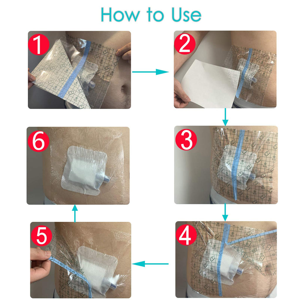 Waterproof Shower Protector Bandage 10x12 inch for Large Port Surgery Incisions Guard Tattoo Second Skin Healing Aftercare Cover