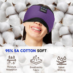 TOPOINT Sleep Mask Headphones Bluetooth Wireless 5.4, Breathable Cotton Eye Mask for Sleeping Side Sleepers Travel Music Headset