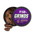 Grinds Coffee Pouches |Tobacco Free, Nicotine Free Healthy Alternative | 6 Cans of New Orleans | Made in the USA | 18 Pouches Pe