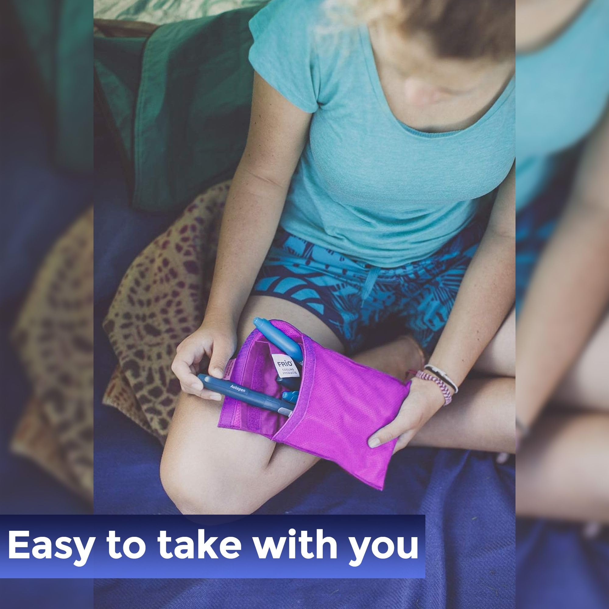 FRIO Large Cooling Wallet - Insulin Cooler for 45+ Hours of Stress Free On The Go Cooler Bag - No Ice, No Stress