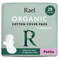 Rael Pads for Women, Organic Cotton Cover - Period Pads with Wings, Feminine Care, Sanitary Napkins, Light Absorbency, Unscented