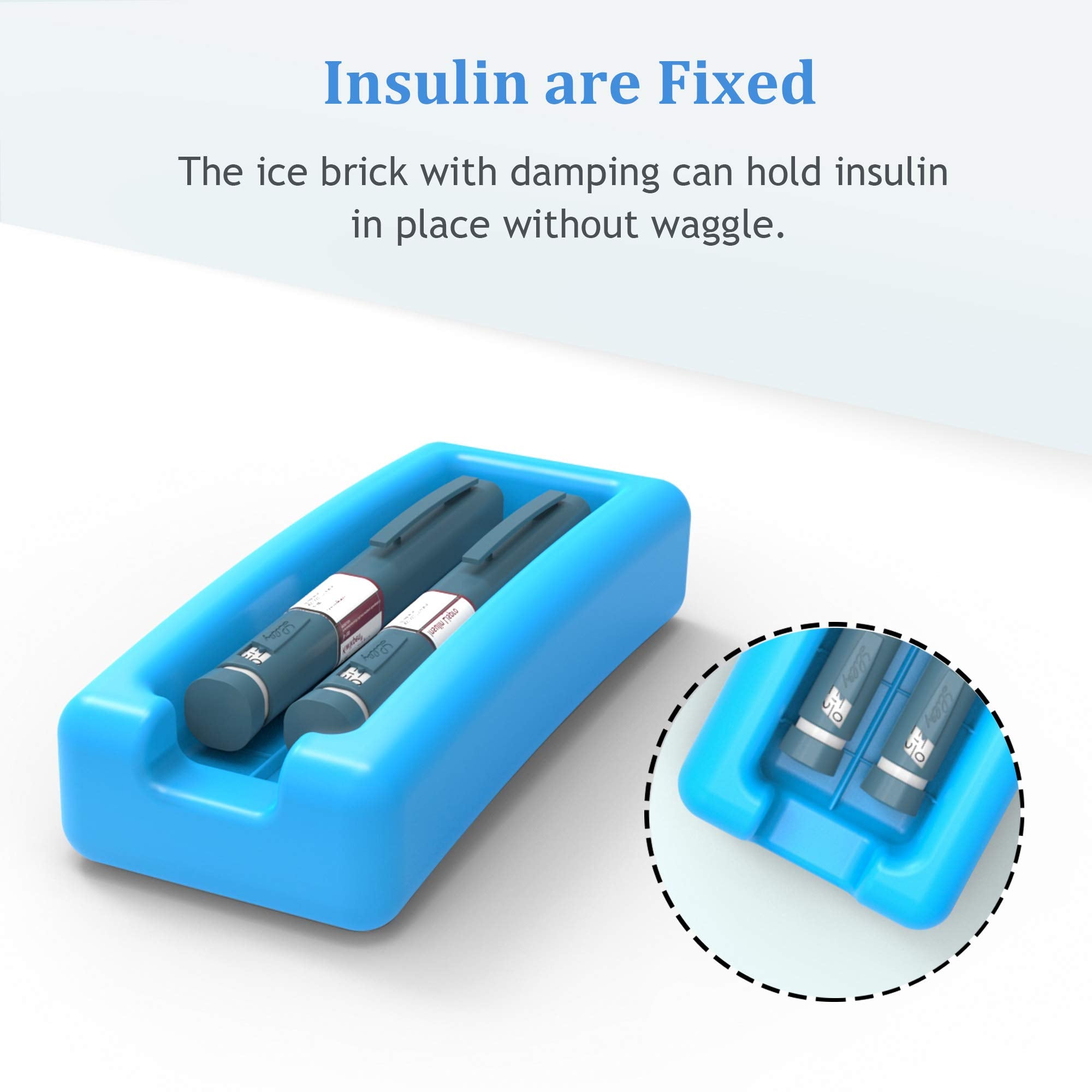 SHBC Insulin Pen Carrying Case Portable Medical Cooler Bag for Diabetes with Protective Ice Brick - Convenient to Changing Needl