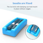 SHBC Insulin Pen Carrying Case Portable Medical Cooler Bag for Diabetes with Protective Ice Brick - Convenient to Changing Needl