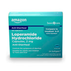 Amazon Basic Care Loperamide Hcl 2 Mg Softgels, Anti-Diarrheal, Made in USA, 24 Count (Pack of 1)