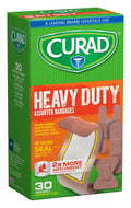 Curad Heavy Duty Assorted Bandages 30 ea ( Packs of 3)