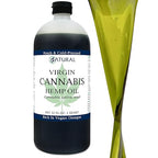 Zatural Organically Grown Hemp Oil 100% Pure Cold Pressed High Vegan Omegas 3 & 6 No Fillers or Additives Therapeutic Grade (32