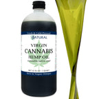 Zatural Organically Grown Hemp Oil 100% Pure Cold Pressed High Vegan Omegas 3 & 6 No Fillers or Additives Therapeutic Grade (32 