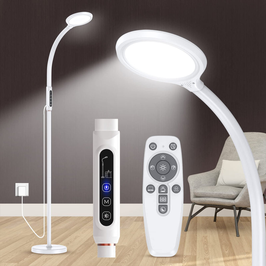 FBBJFF Light Therapy Lamp 11000 Lux, LED UV-Free Sunlight Lamp,Full Spectrum Happy Therapy Lamp with 10 Adjustable Brightness Le