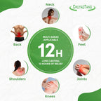 CHUYAOTANG Herbal Relief Patches, Heat Patches for Neck, Shoulder, Knee, Ankle, Natural Herbs Patches, Long Lasting and Effectiv