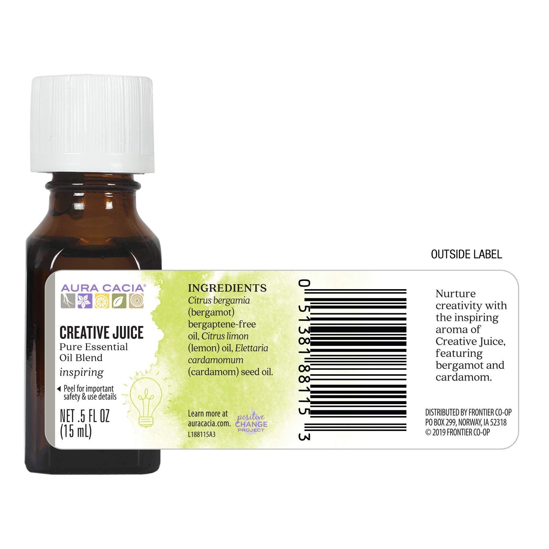 AURA CACIA ESS SOL,CREATIVE JUICE, .5 FZ