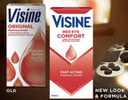 Visine Original Redness Relief Eye Drops to Help Relieve Red Eyes & Eye Irritation, 0.5 Fl Oz (Pack of 4)