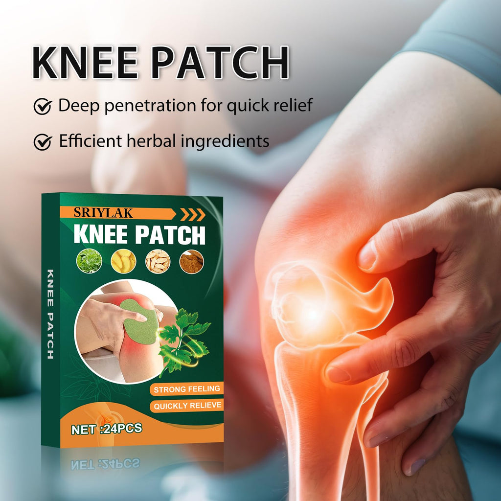 SRIYLAK 96PCS Knee Patches, Warming Herbal Patches for Knee, Natural Wormwood Extract Sticker for Knee,Shoulder,Back,Neck