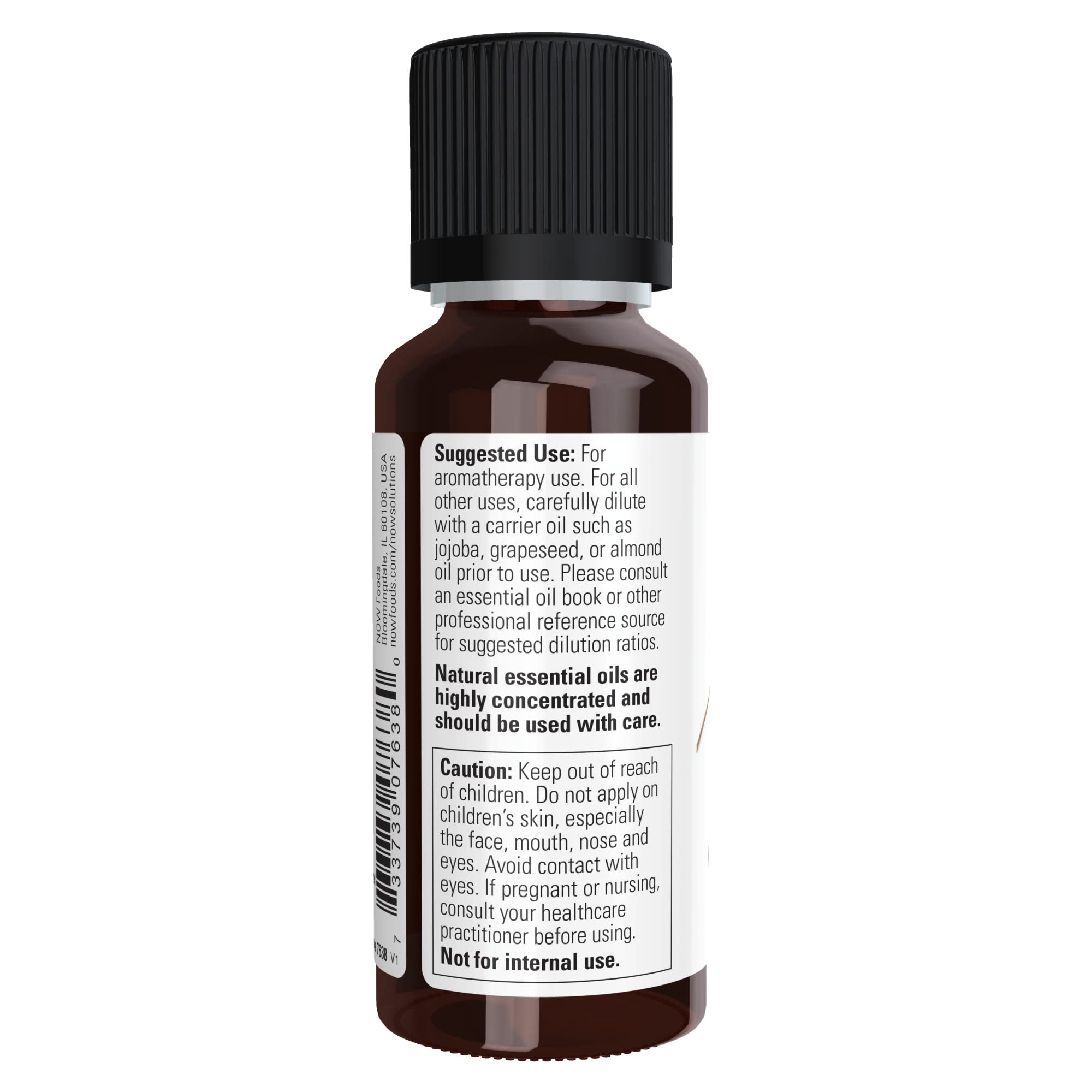 NOW Essential Oils, Lemon Eucalyptus Oil, Refershing Aromatherapy Scent, Steam Distilled, 100% Pure , Vegan, Child Resistant Cap