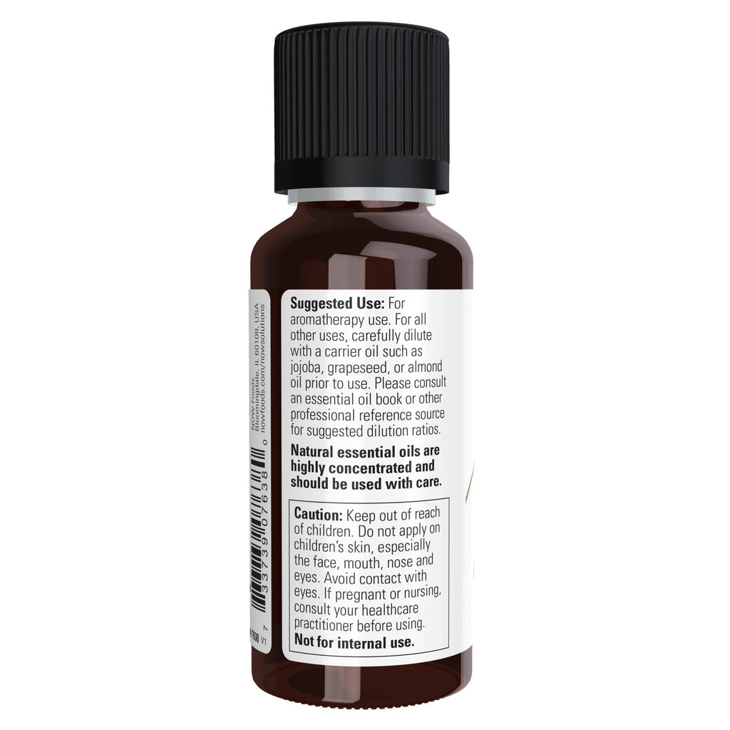 NOW Essential Oils, Lemon Eucalyptus Oil, Refershing Aromatherapy Scent, Steam Distilled, 100% Pure , Vegan, Child Resistant Cap