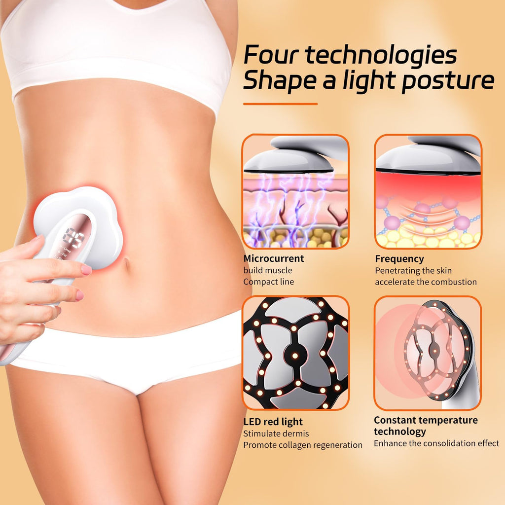 OYNEAGR Body Massager Machine, Professional Handheld Massager with 6 Massager Heads & 3 Modes & 15 Levels, Cordless Electric Bod